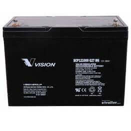 MTO121000 12V / 100Ah AGM Battery Inverted Terminal