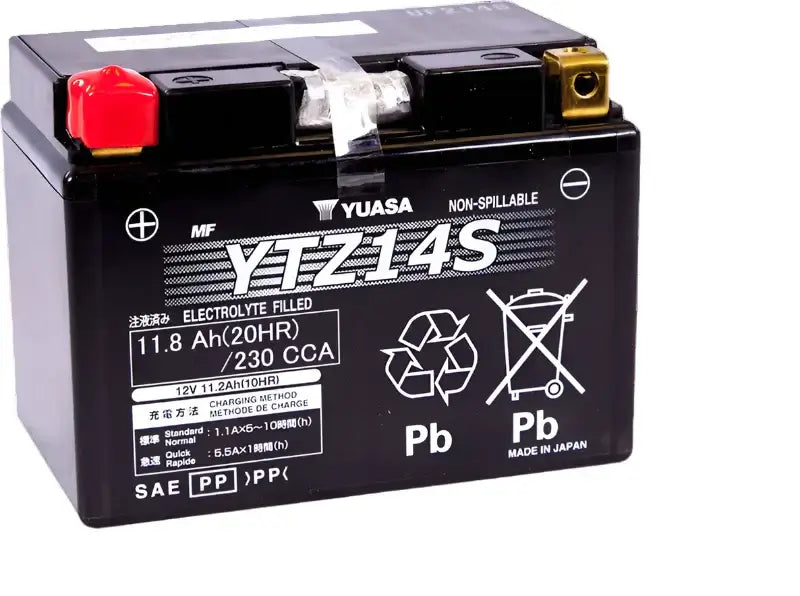 Batería YTZ14S Yuasa PowerSport (cargo por núcleo de $10)