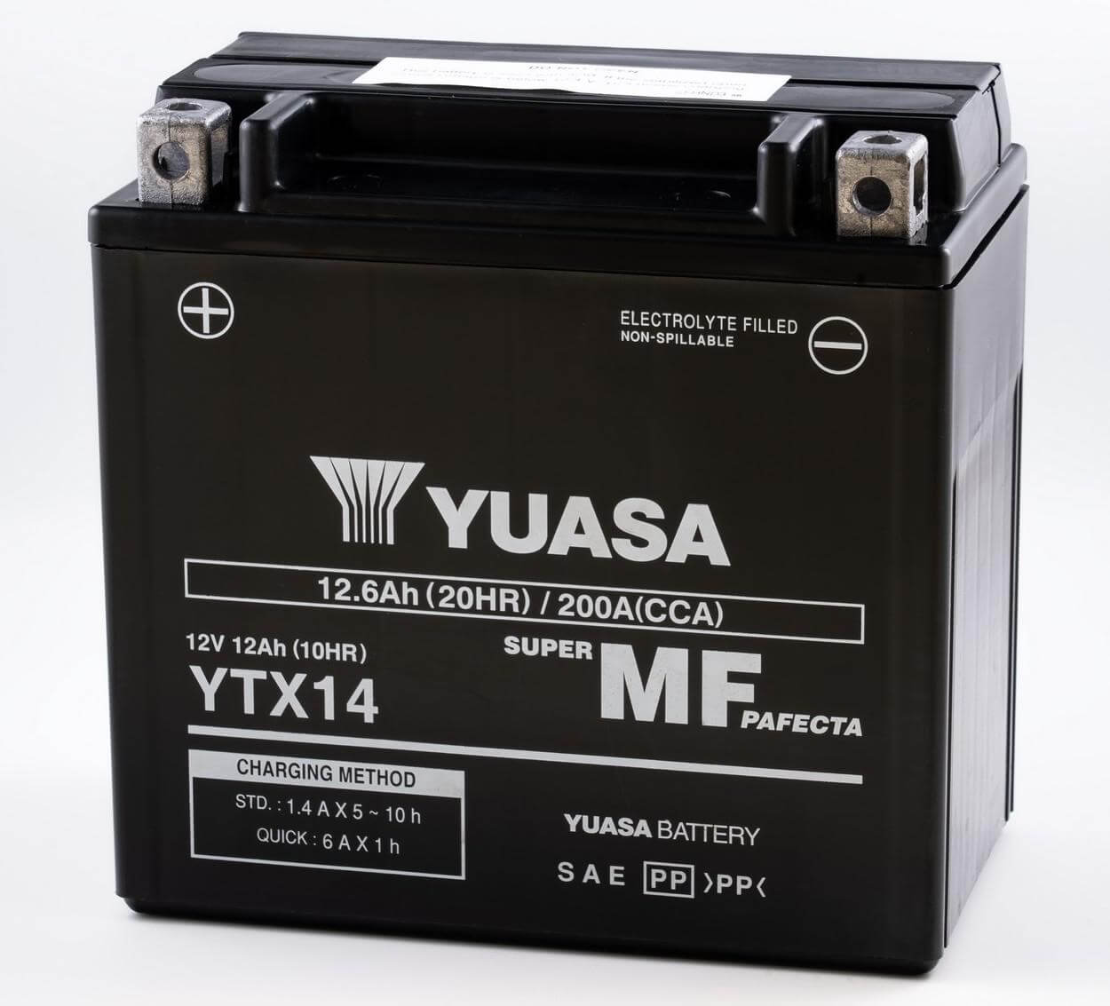 Batería YTX14 Yuasa PowerSport (cargo por núcleo de $10)