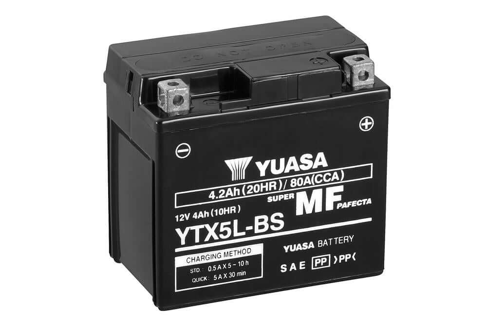 Batería YTX5L Yuasa PowerSport (cargo por núcleo de $10)