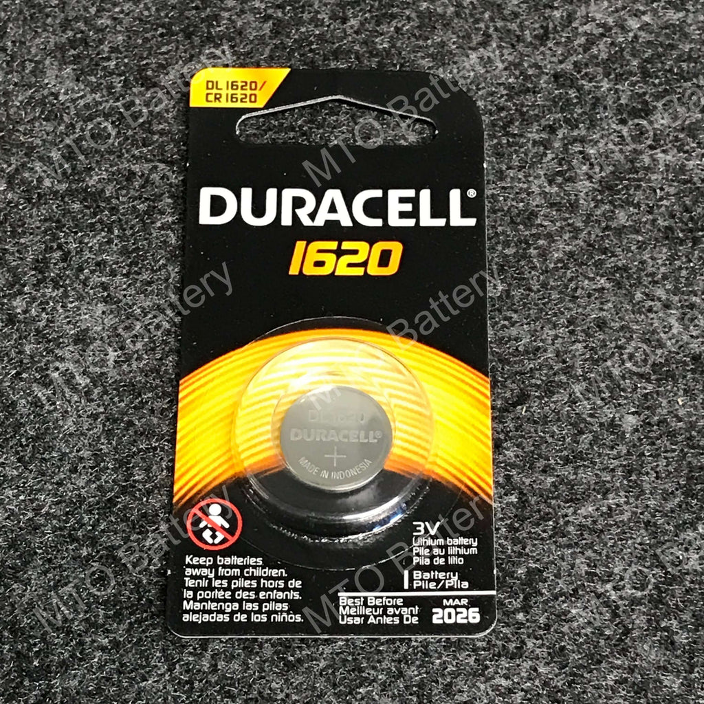 1620 Duracell 3V Lithium Coin Cell DL1620