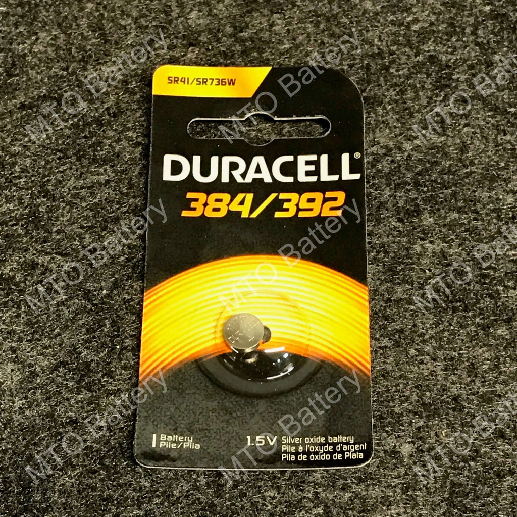 384/392 Duracell 1.5V Silver Oxide Coin Cell D384/392