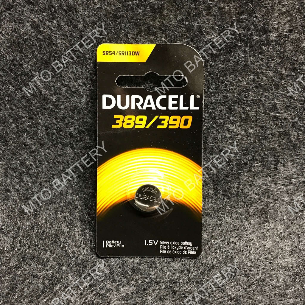 389/390 Duracell 1.5V Silver Oxide Coin Cell D389/390PK