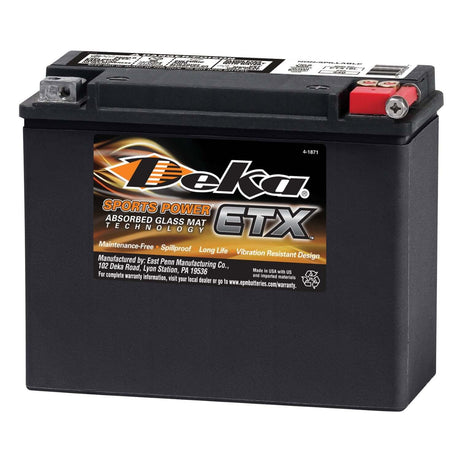 ETX18L East Penn PowerSport Battery ($10 Core Charge)