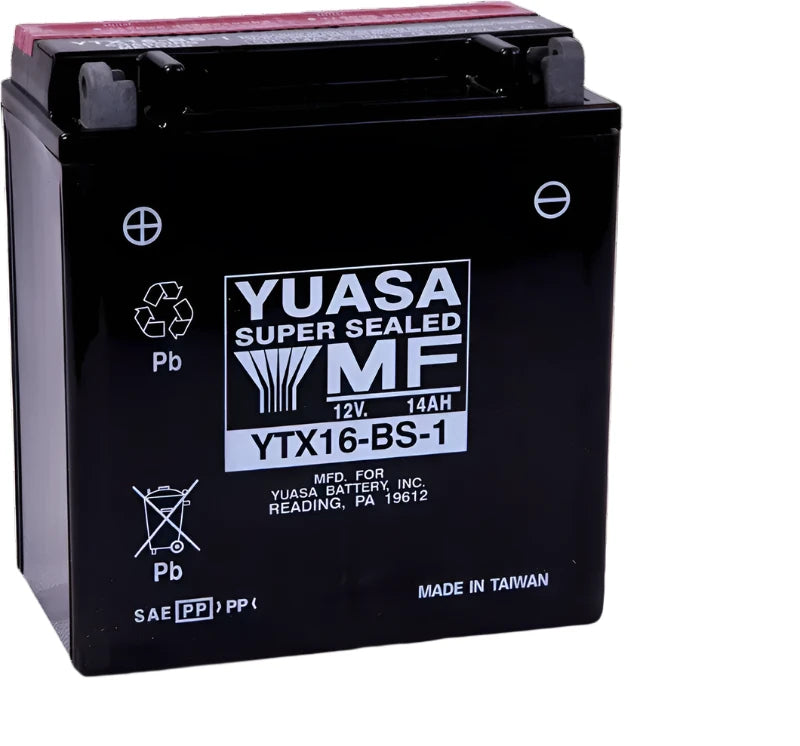 YTX16-BS-1 Yuasa PowerSport Battery ($10 Core Charge)