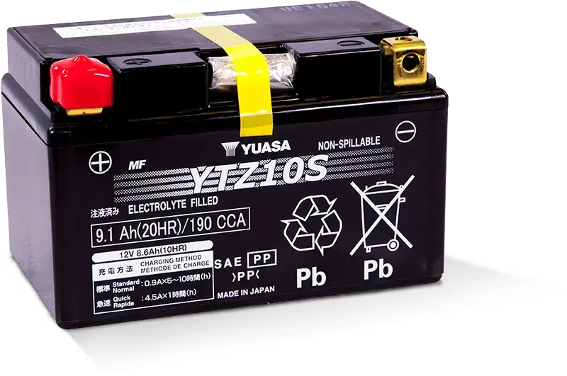 Batería YTZ10S Yuasa PowerSport (cargo por núcleo de $10) 