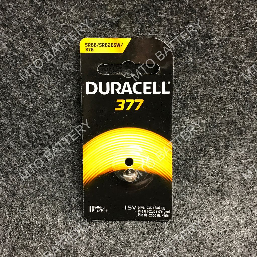 377 Duracell 1.5V Silver Oxide Coin Cell D377 – MTO Battery